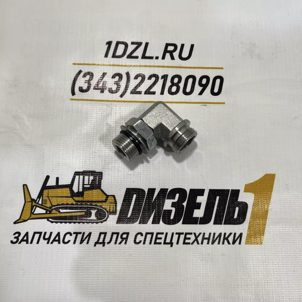 Штуцер угловой трубки охлаждения компрессора 4022705 
 Cummins QSL9, 6LTAA8.9, ISL9, L8.9 (3034387; 5318058) фото